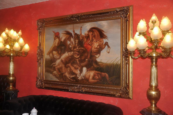 Rubens, Peter Paul Nilpferdjagd Öl- Gemälde 220 x160x16